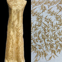 Beaded Lace Fabric Embroidered Net Mesh