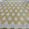 Polyester Corded Bridal Lace Fabric 56"
