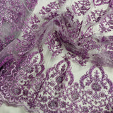 Beaded Corded Bridal Lace Mesh