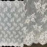Embroidered Lace Fabric with Eyelash Scallop
