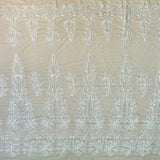 Beaded Embroidered Lace Fabric
