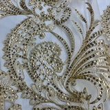 Sequined Corded Bridal Lace
