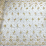 Bridal Lace Fabric Corded Embroidered 54" Wide