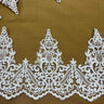 Embroidered Lace Trim 100% Polyester Net Mesh