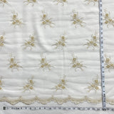 Beaded Lace Fabric Antique Gold