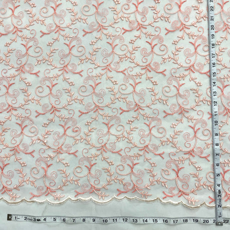 Embroidered Lace Mesh Floral