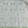 Bridal Lace Fabric Corded Embroidered 54" White Ivory Gold Silver
