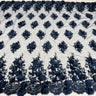 Beaded 3D Floral Lace Fabric