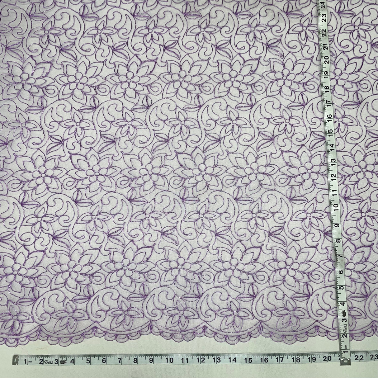 Corded Bridal Lace Fabric 54" Polyester Net Mesh
