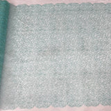 Embroidered Lace Turquoise Mesh