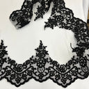 Corded Lace Trimming 6 Inch Polyester Net Mesh