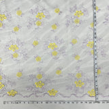 Beaded Lace Fabric on Polyester Net Mesh