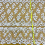 Beaded Corded Bridal Lace Mesh