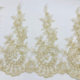 Polyester Corded Lace Trimming 15"