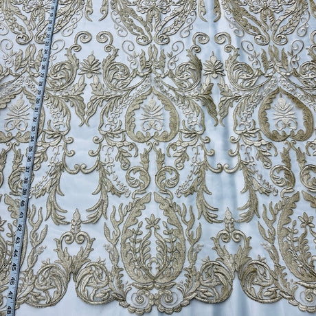 Embroidered Lace Bridal Fabric