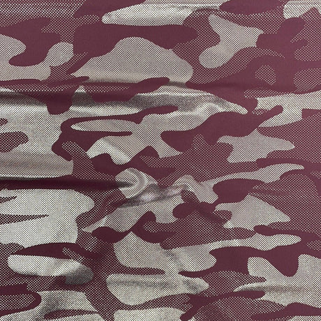 Foil Printed Compression Spandex Camouflage