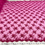 Beaded Corded Bridal Lace Fabric 52" Wide