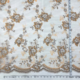 1 Yard Luxury Embroidered Lace Fabric for Bridal Evening Dresses 51 inch Width
