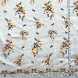 Beaded Lace Fabric on Polyester Net Mesh