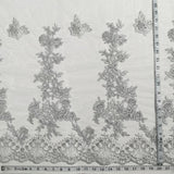 Beaded Corded Bridal Lace Mesh
