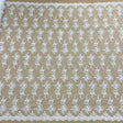 Corded Bridal Lace Fabric on Polyester Net Mesh