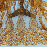 Beaded Embroidered Lace Mesh