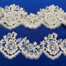 Corded Lace Trimming Embroidered Mesh