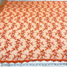 Beaded Lace Fabric on Polyester Net Mesh