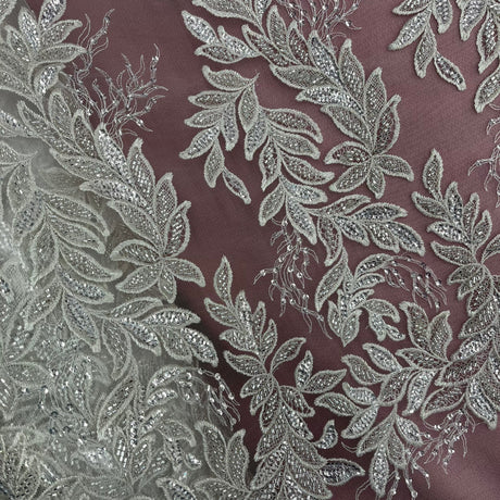 Beaded Embroidered Lace Mesh