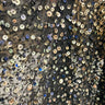 Sequined Lace Fabric Black Chiffon