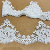 Embroidered Floral Lace Trim 4.5"