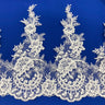 Embroidered Corded Lace Trim