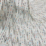 Hand Sequined Chiffon Fabric - White, 48" Width (1 Yard)