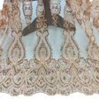 Beaded Embroidered Lace Mesh