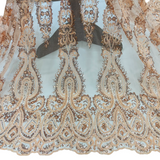 Beaded Embroidered Lace Mesh