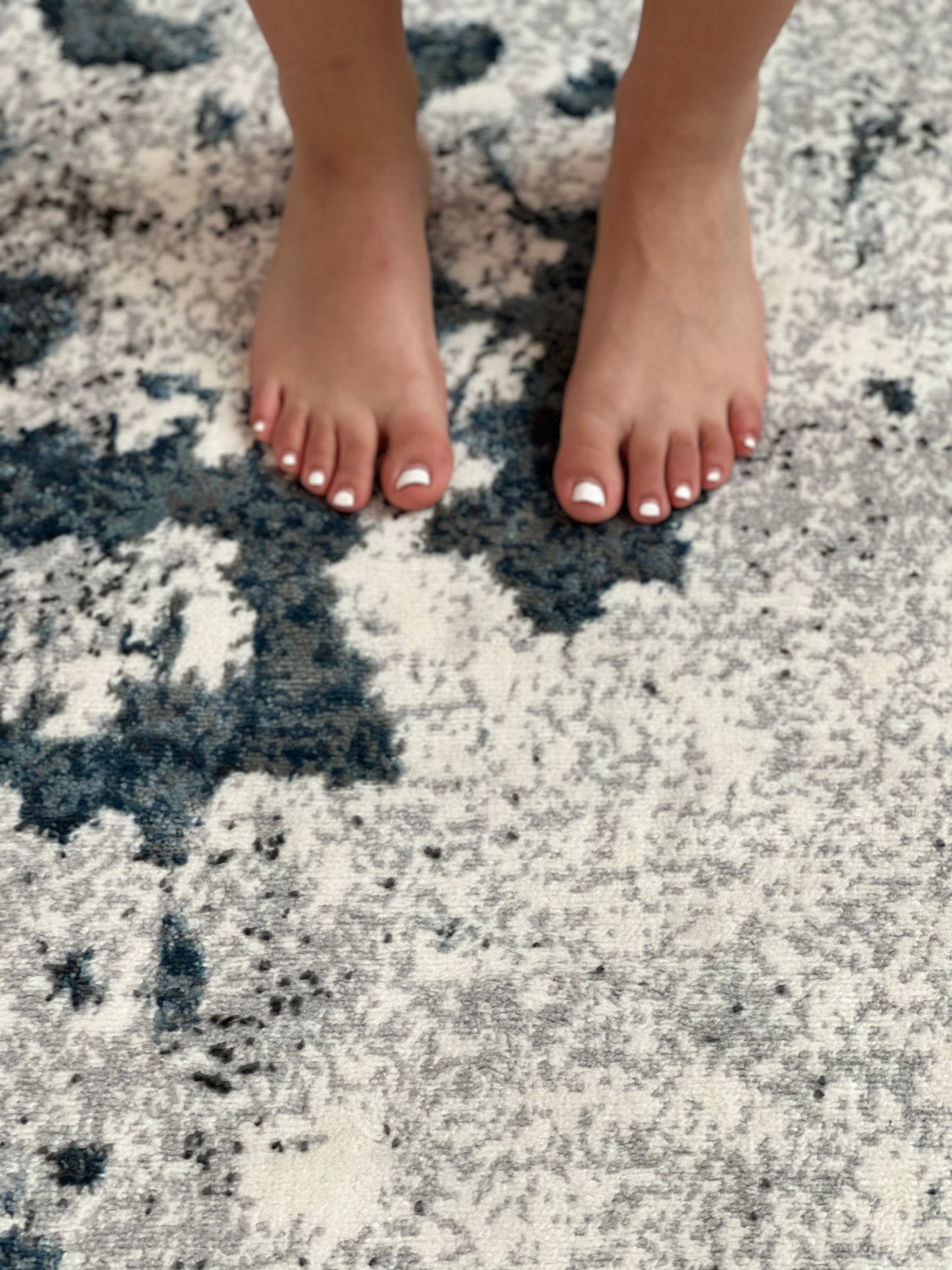 Tess 912 Blue Polypropylene Area Rug - Blue, TES912 Blue, Machine Made, Made In Turkey (5' 3" X 7' 4")