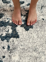 Tess 912 Blue Polypropylene Area Rug - Blue, TES912 Blue, Machine Made, Made In Turkey (5' 3" X 7' 4")