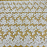 Beaded Corded Bridal Lace Fabric