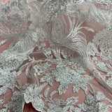 Sequined Corded Bridal Lace
