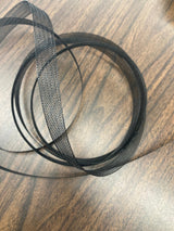 Horse Hair Trim 100 Percent Nylon Fabric - Black, Ivory, White, 1/2" Width (1 Yard)