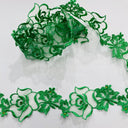 Beaded Lace Trimming 100% Polyester Organza 2"