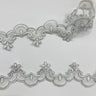 Polyester Net Mesh Corded Lace Trimming 1.5"