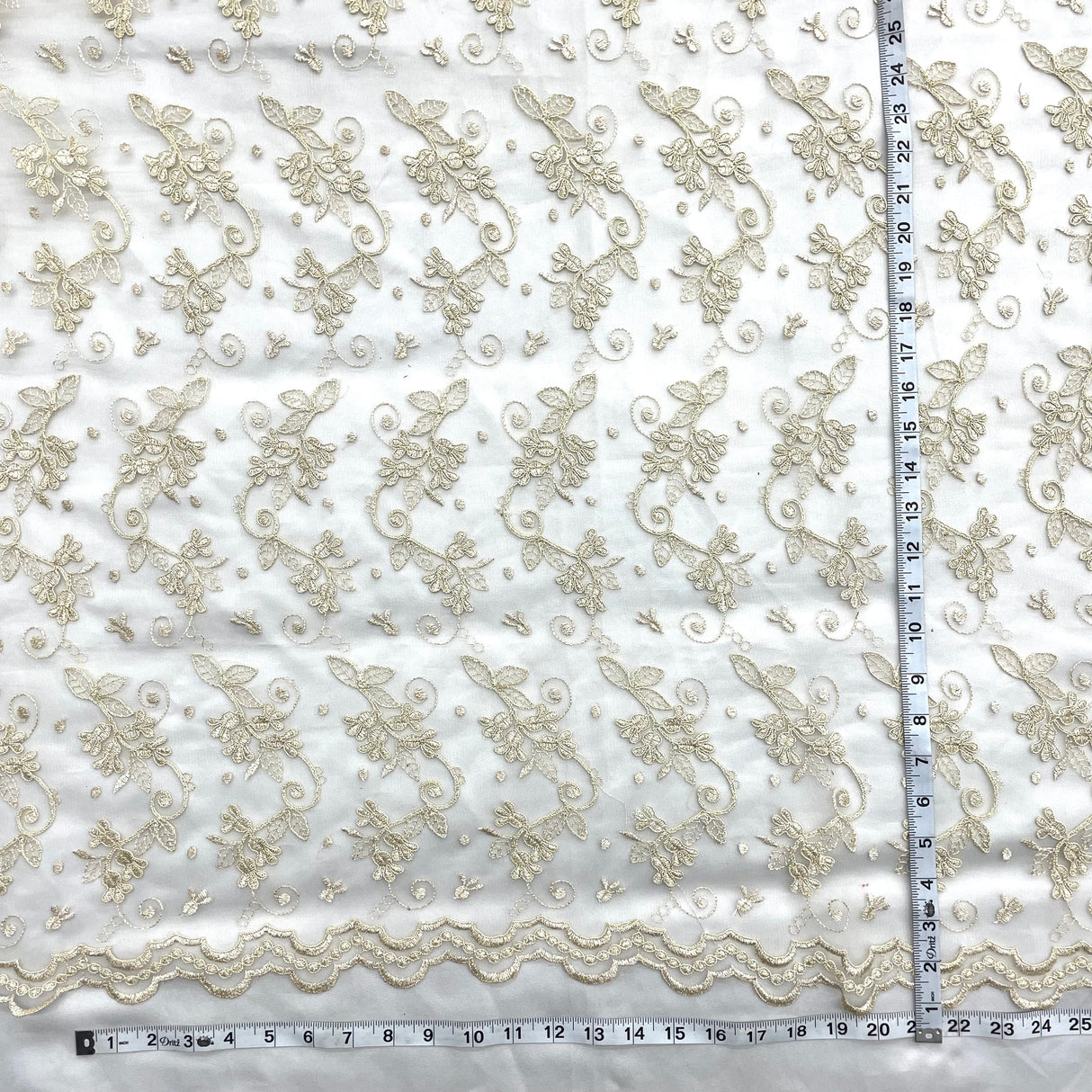 Corded Bridal Lace Mesh