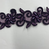 Beaded Corded Lace Trimming 1.5"