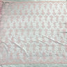 Corded Bridal Lace Fabric on Polyester Net Mesh