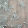 Beaded Embroidered Lace Mesh Fabric
