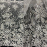 Beaded Lace Fabric Embroidered Net Mesh