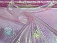 Iridescent Organza Polyester Fabric - Pink Iridescent, Sheer, Lightweight (1 Yard)