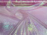 Iridescent Organza Polyester Fabric - Pink Iridescent, Sheer, Lightweight (1 Yard)
