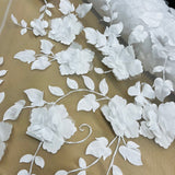 3D Floral Lace Fabric